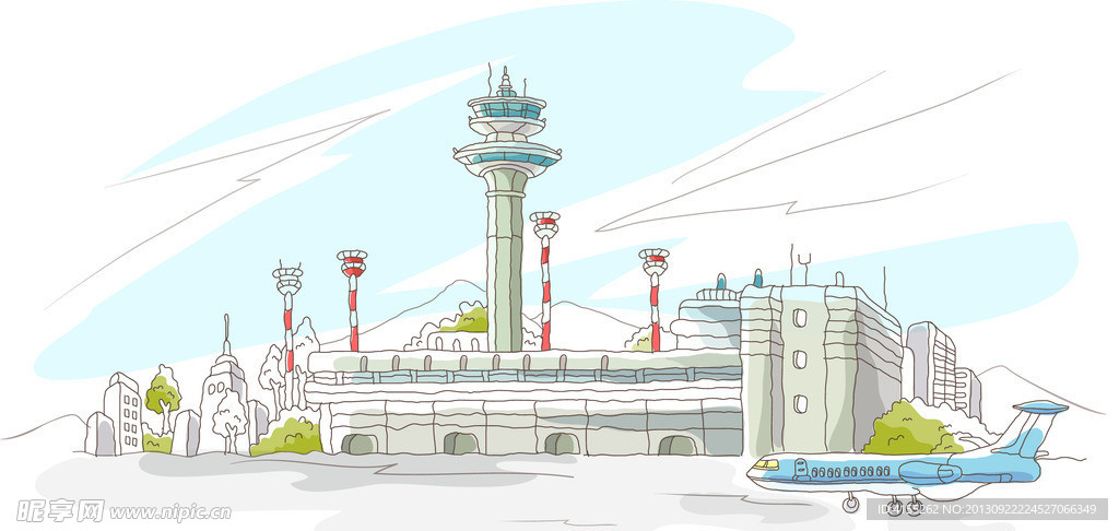 矢量城市风景图片