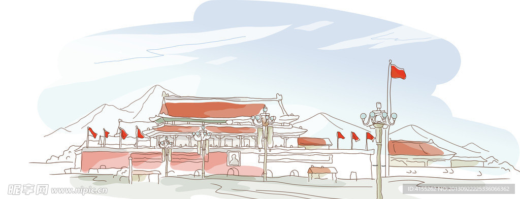 矢量城市风景图片