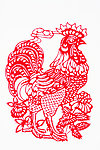 剪纸鸡