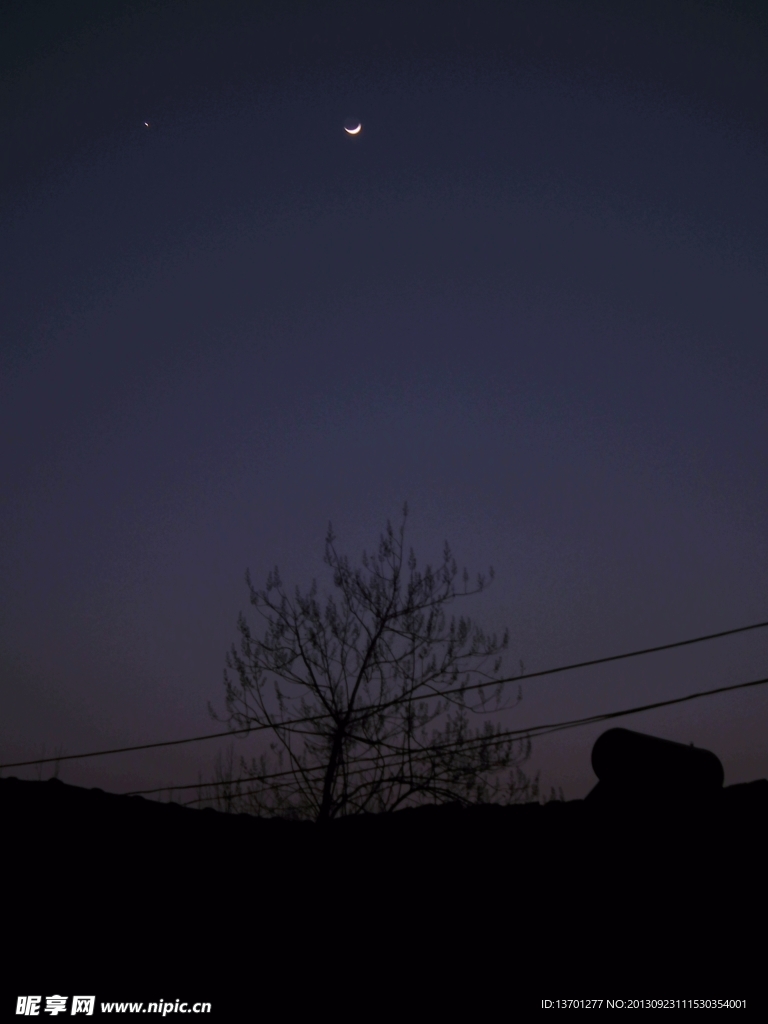 宁静的乡村夜晚