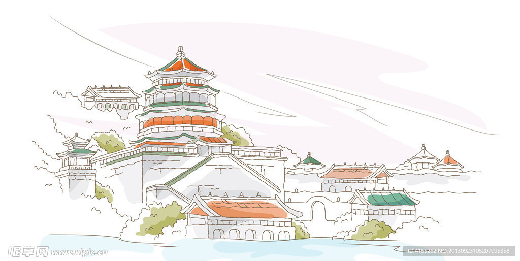 矢量城市风景图片