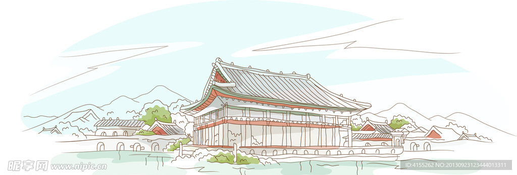 矢量城市风景图片