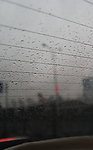 玻璃上的雨珠
