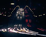 夜景车流线
