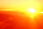 空中夕阳