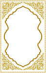 金色花纹 边框
