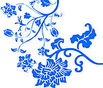 青花底纹