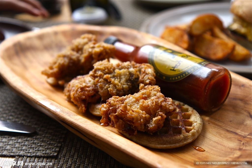 鸡排松饼