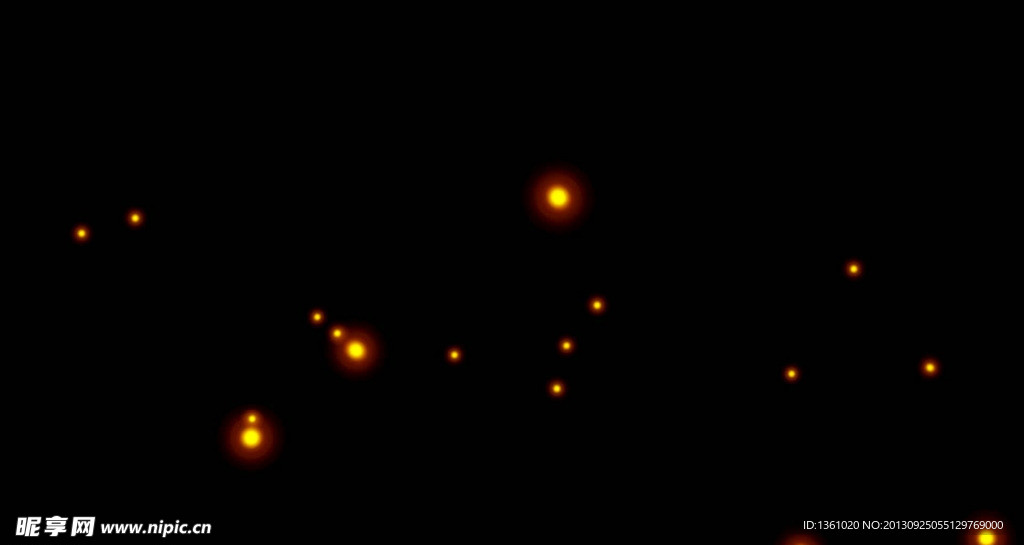粒子星光视频素材