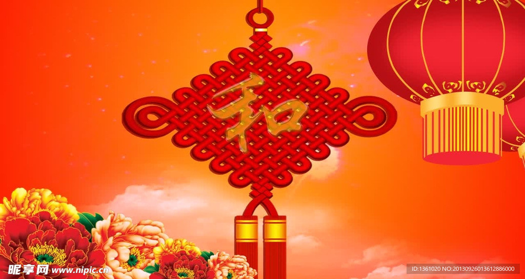 红色中国结视频素材
