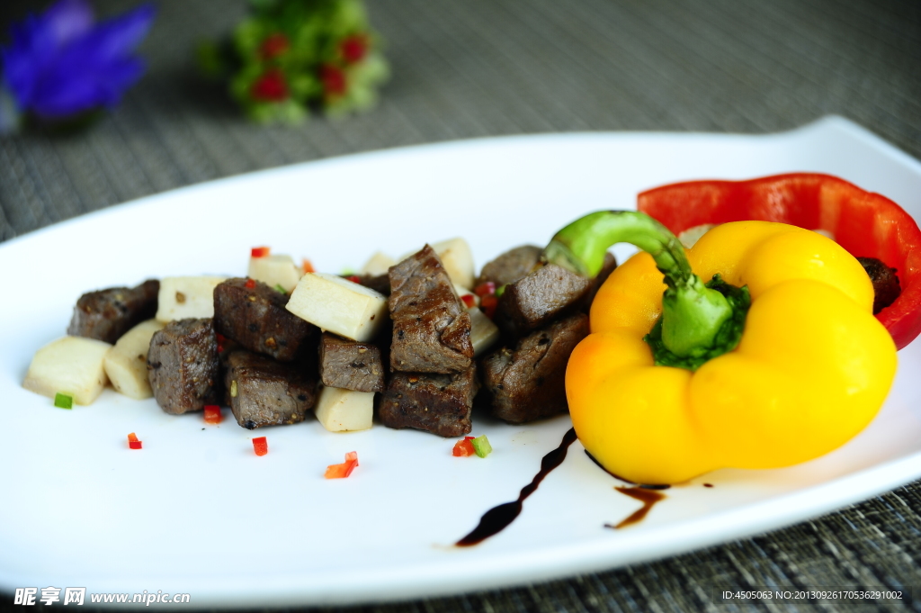 香煎牛肉粒