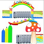 幼儿园大门口效果图