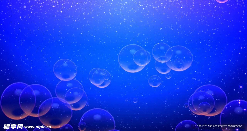 动态粒子水泡视频素材