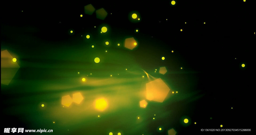 动态绿色粒子视频素材
