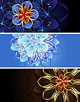 金色花纹花卉