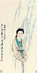 柳叶仕女图