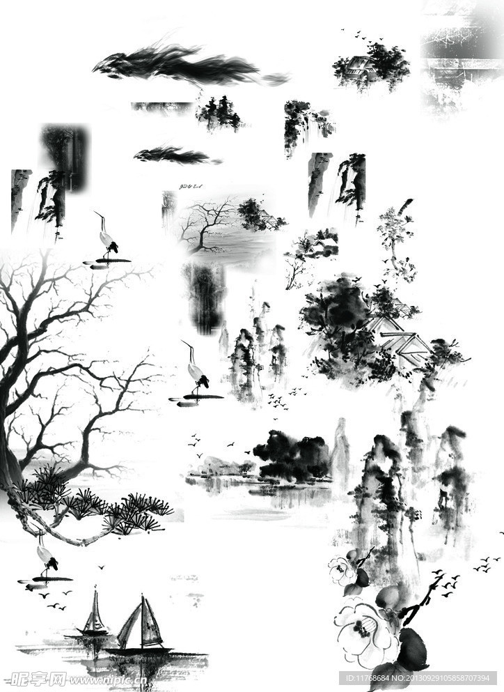 水墨素材