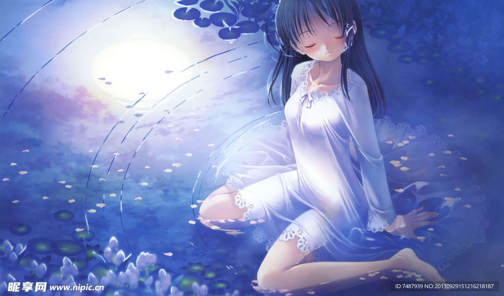 手绘美女