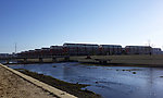 迎宾桥两侧建筑风景