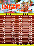 烤肉菜单