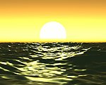 水面日出日落视频