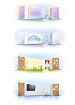 时尚花纹 矢量素材