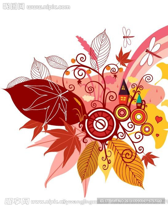 时尚花纹 矢量素材