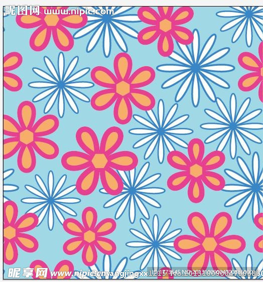 时尚花纹 矢量素材