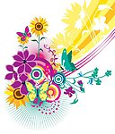 时尚花纹 矢量素材