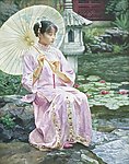 撑伞的姑娘