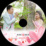 婚礼盘贴唯美素材
