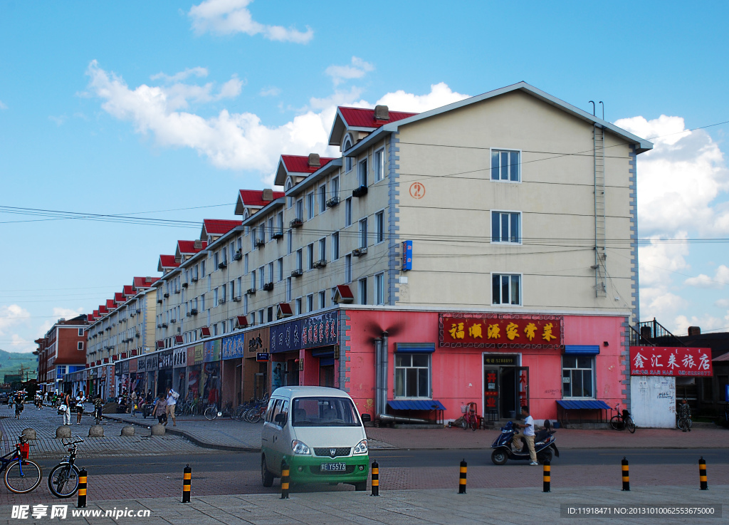 步行街南建筑楼