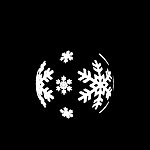 球形雪花视频素材