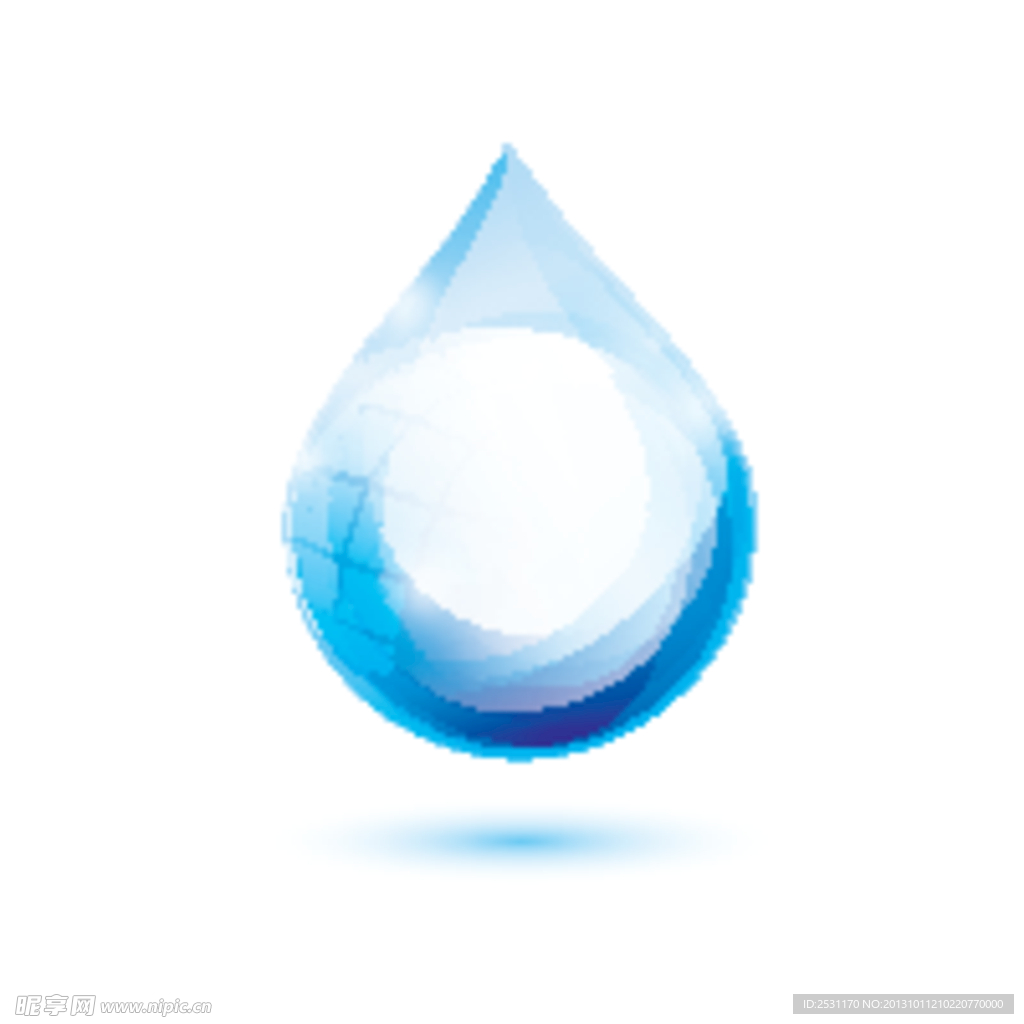蓝色水滴