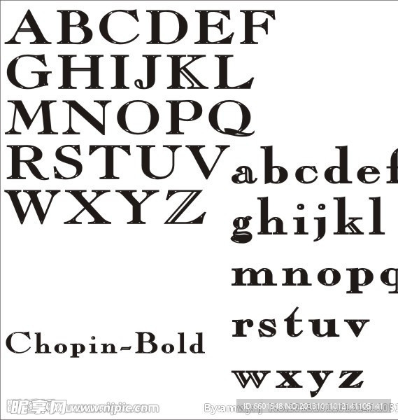 Chopin字体