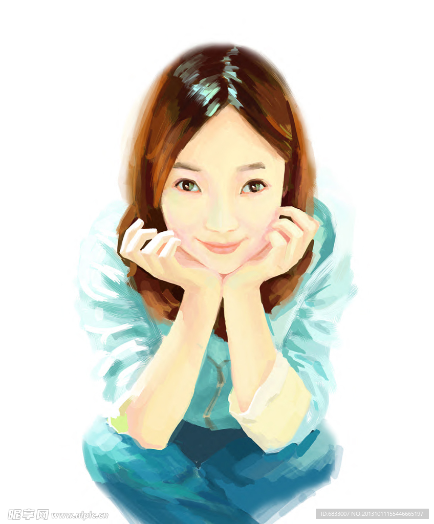 清新的女孩