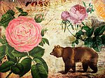 玫瑰花 无框画