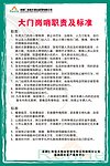 门岗职责