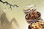 中国风药材素材