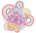 时尚花纹矢量素材