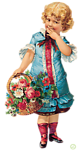 手绘小女孩