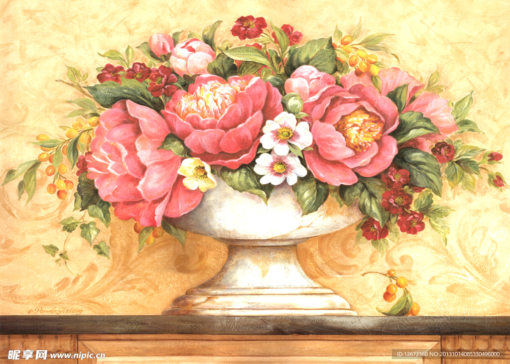 花卉油画