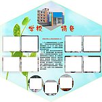 学校特色展板