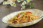腌猪肉炒饼丝