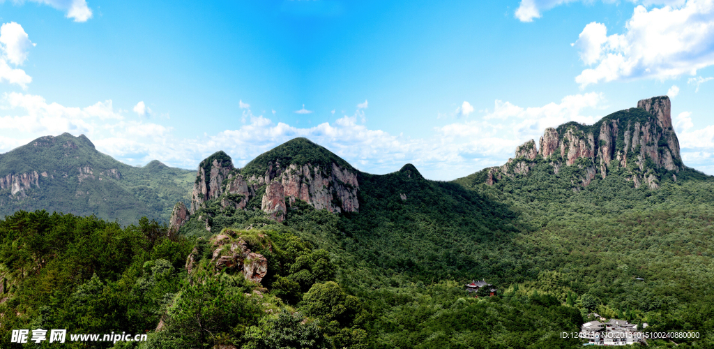 浦江仙华山全景