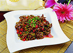 香芹炒鸡杂