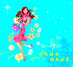 卡通美女