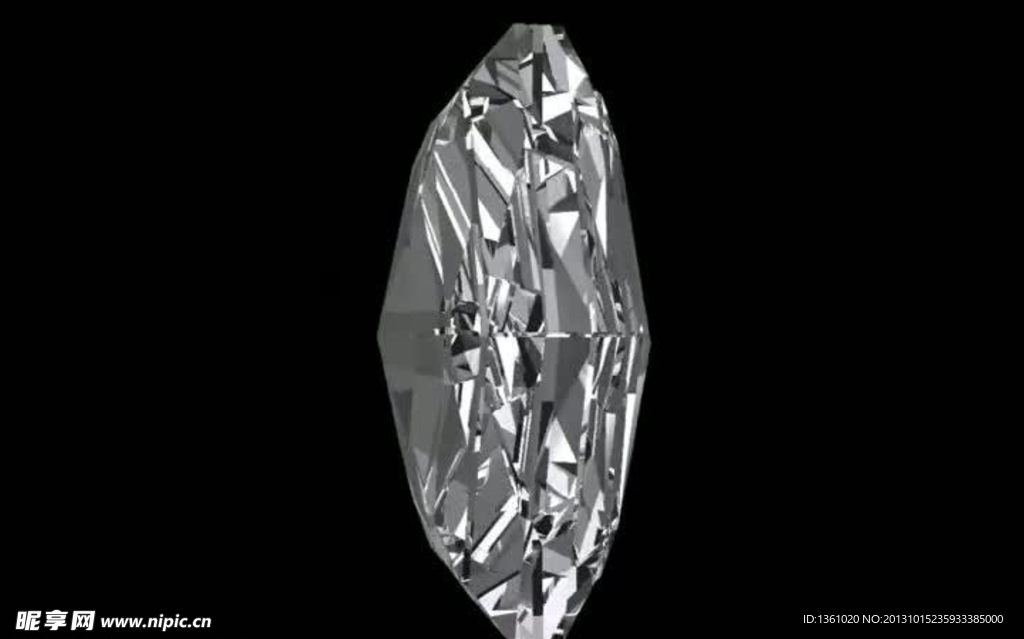 动态透明钻石视频素材