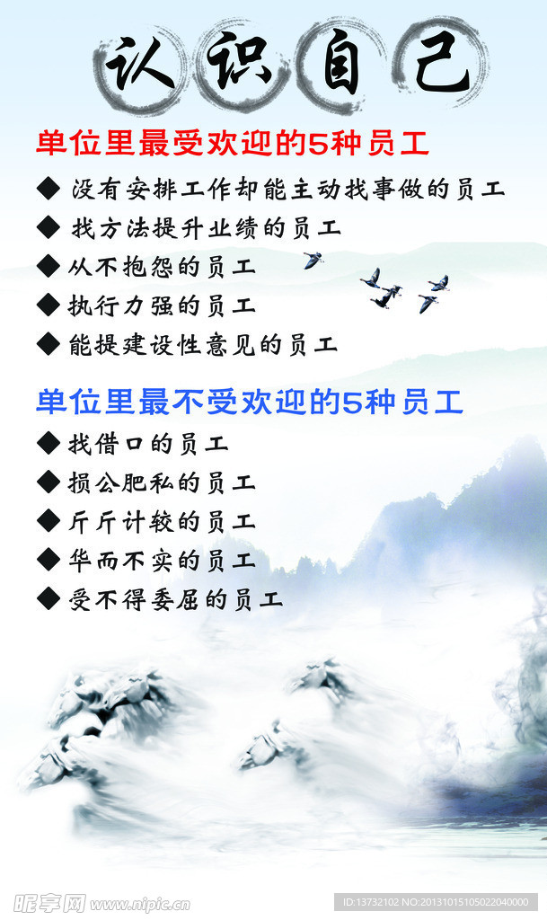 企业文化宣传栏 认识
