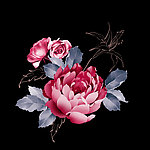 手绘花
